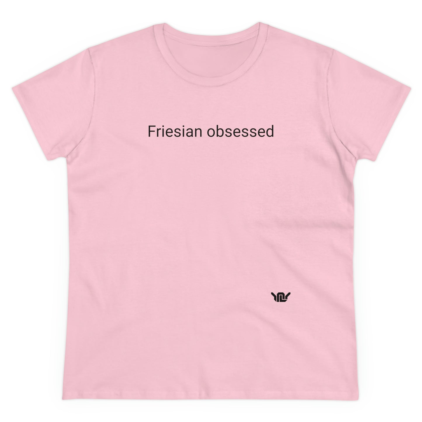 Friesian obsessed woman's t-shirt