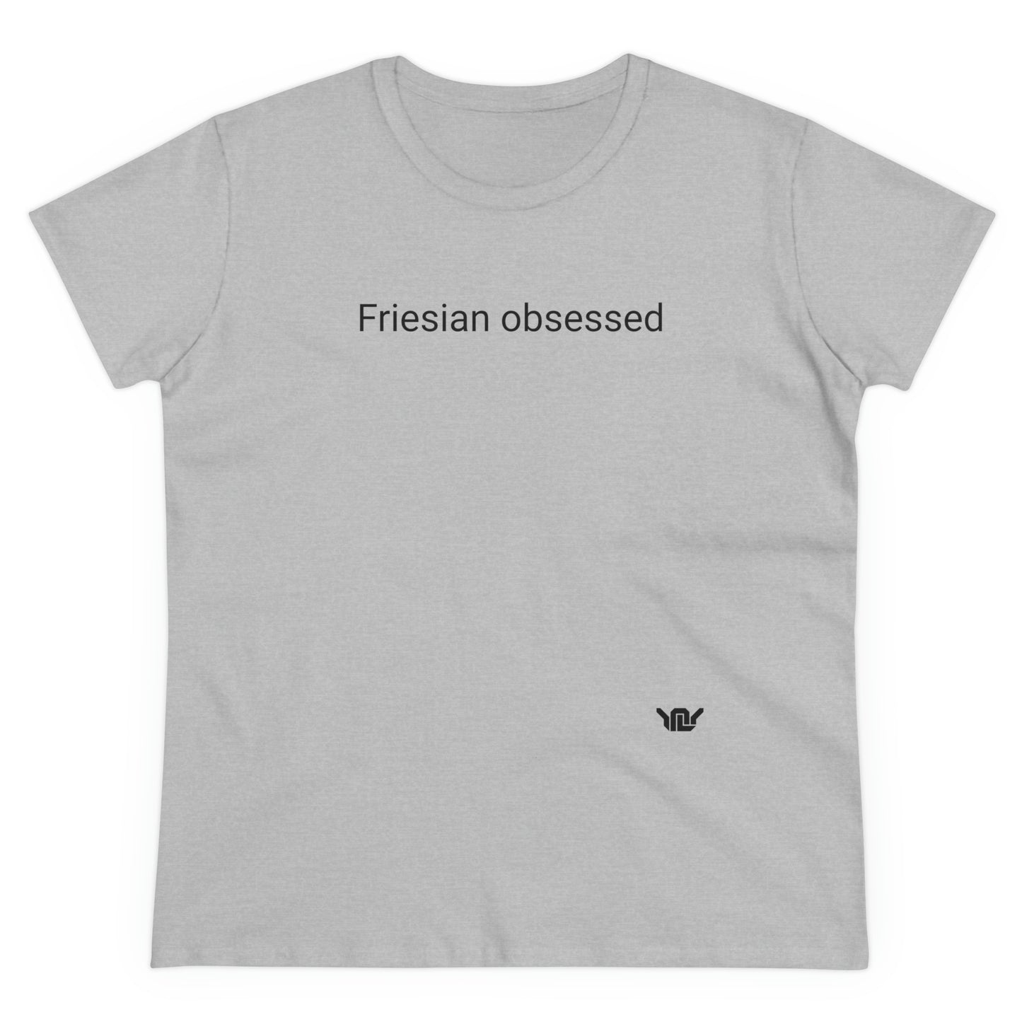 Friesian obsessed woman's t-shirt