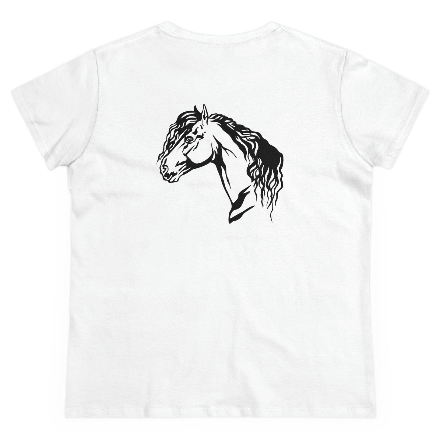 Friesian obsessed woman's t-shirt